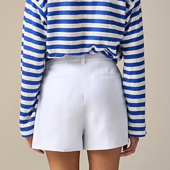 J. Crew Lucia short in stretch linen blend Size 0 - Picture 2 of 13